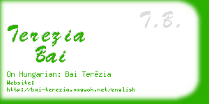 terezia bai business card